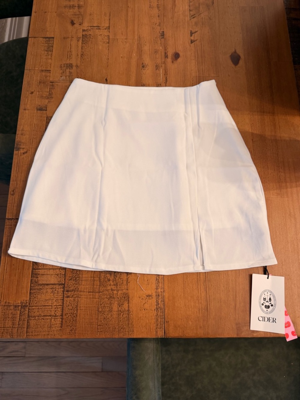 NWT Cider White Mini A-Line Skirt